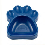 Comedero Plástico para Perro en Forma de Huella